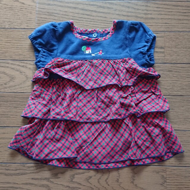 ☆セール 新品 familiar ファミリア チュニック Tシャツ チェック