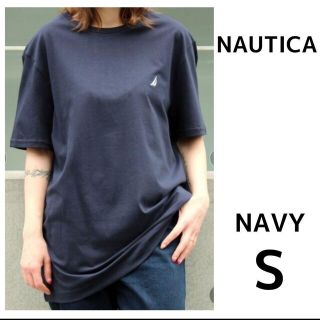 ノーティカ(NAUTICA)のノーティカ NAUTICA ワンポイントロゴ ショートスリーブ Tシャツ 紺 S(Tシャツ(半袖/袖なし))