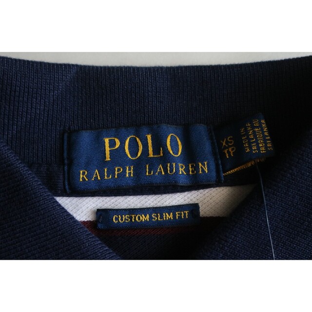 POLO RALPH LAUREN(ポロラルフローレン)の【POLO RALPH LAUREN】新品　ポロシャツ　ボーダー　白×紺★ メンズのトップス(ポロシャツ)の商品写真