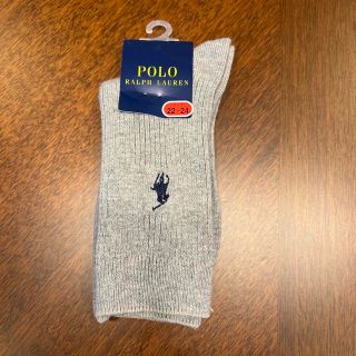 ポロラルフローレン(POLO RALPH LAUREN)のポロラルフローレン　グレーソックス　22-24㎝(靴下/タイツ)