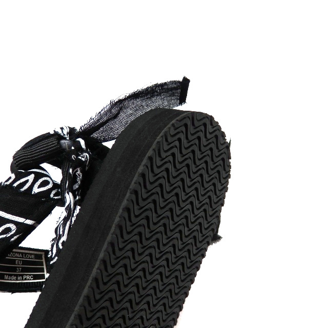other(アザー)のアリゾナラブ ARIZONA LOVE バンダナサンダル 靴 38 ブラック 黒 レディースの靴/シューズ(サンダル)の商品写真