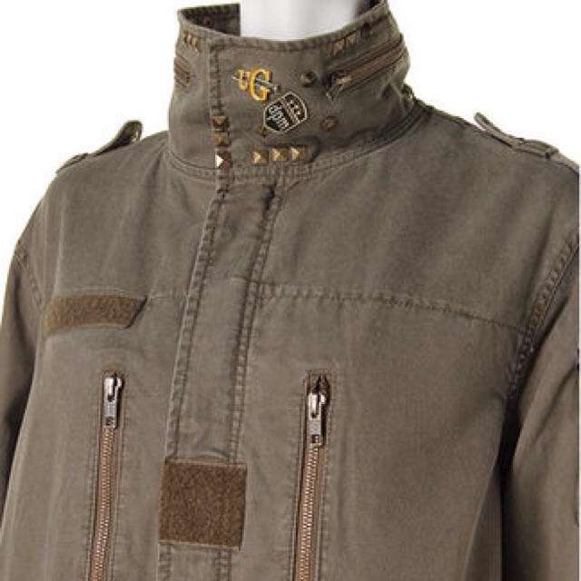 Ungrid(アングリッド)のスタッズミリタリージャケット 値下げ レディースのジャケット/アウター(ミリタリージャケット)の商品写真