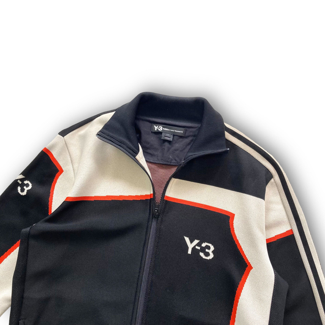 Y-3】ワイスリー ヨウジヤマモト ジャガード トラックジャケット ジャージ-