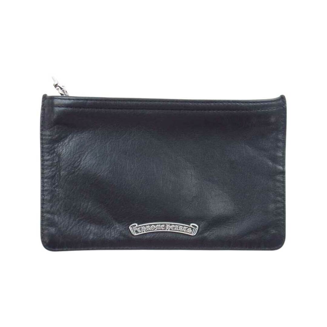 CHROME HEARTS クロムハーツ（原本無） コインケース ZPR CHNG PURSE 2 ＃2 ダガージップ チェンジパース  ポーチ レザー ブラック系