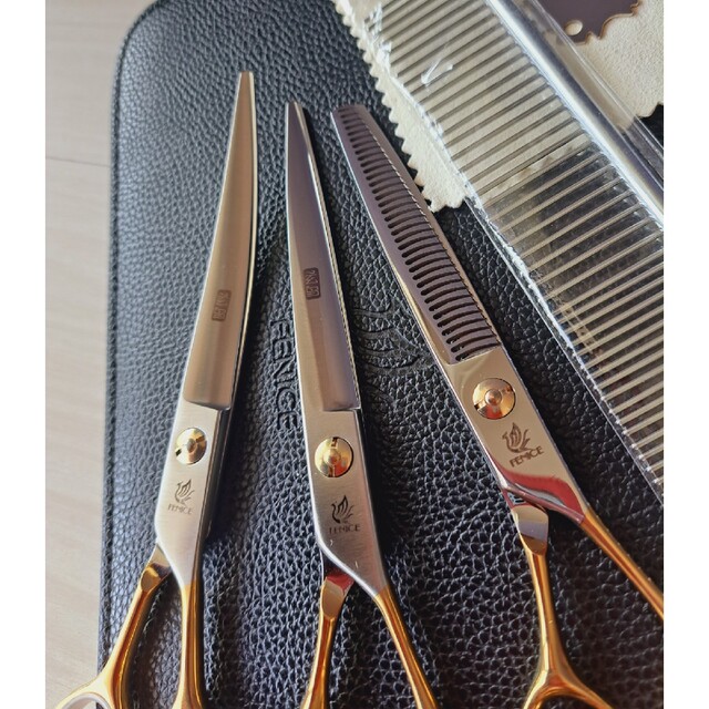 新品⭐フェニーチェ トリミングばさみセット☆ストレート&カーブ