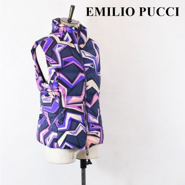 AL AH0015 高級 EMILIO PUCCI エミリオプッチ プッチ柄 - ダウンベスト