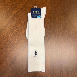 ポロラルフローレン(POLO RALPH LAUREN)のポロラルフローレン　白ハイソックス　20-22㎝(靴下/タイツ)