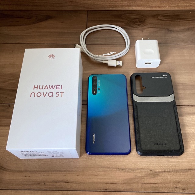 HUAWEI nova 5T SIMフリー クラッシュブルー