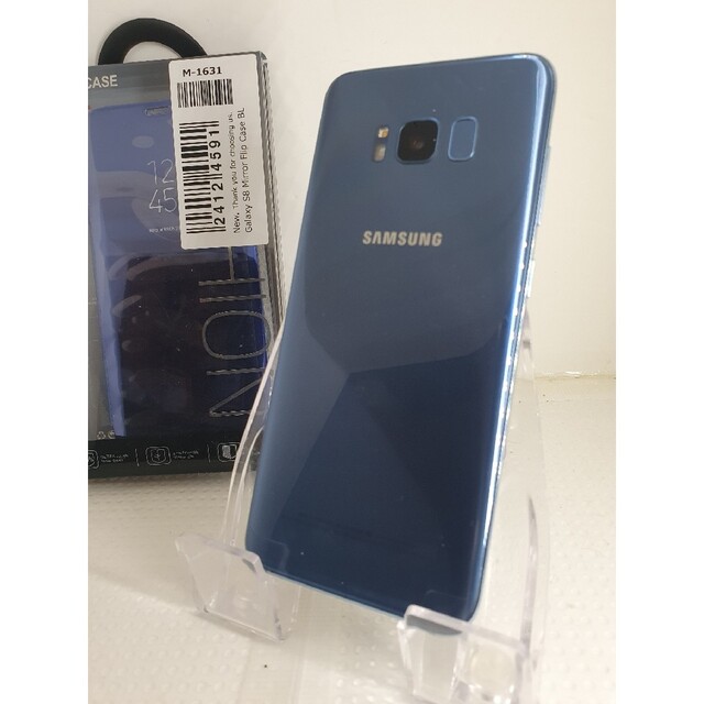 SAMSUNG(サムスン)のGalaxy S8 Blue 64 GB DUAL SIMフリー 海外仕様 スマホ/家電/カメラのスマートフォン/携帯電話(スマートフォン本体)の商品写真