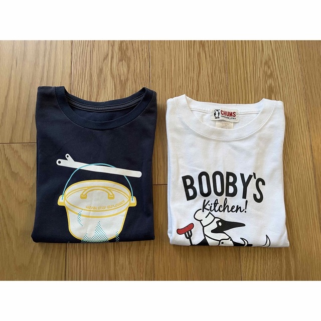 CHUMS 未着用あり☆ノースフェイス CHUMS キッズ 130サイズ☆Tシャツ2点セットの通販 by maron 新品未使用 チャムス キッズTシャツ