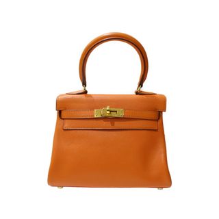 【箱・布袋・ショルダーストラップあり】HERMES　エルメス　ミニケリー　ケリー20　○X刻印　1994年製　ハンドバッグ　ショルダーバッグ　オレンジ　ゴールド金具　レディース　ギフト　プレゼント包装可【中古】松前R56号店(ハンドバッグ)