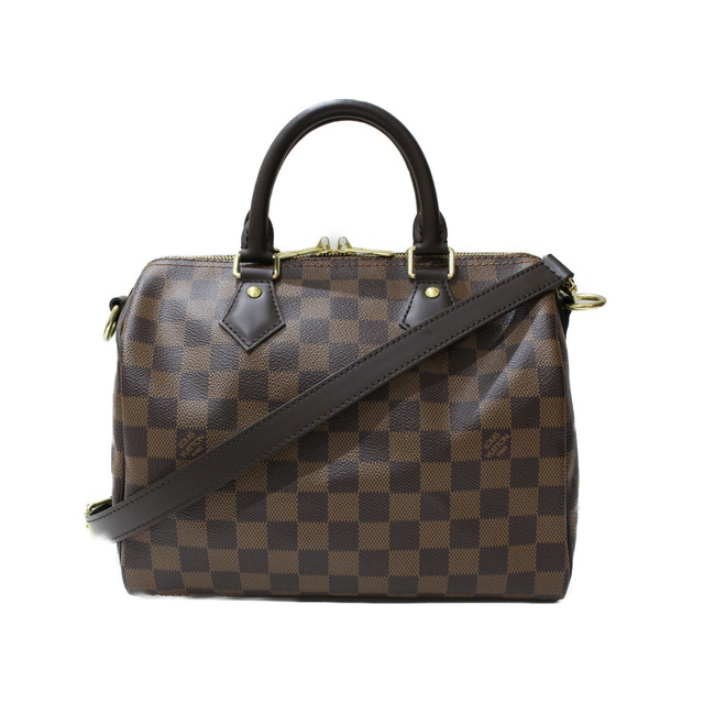 でおすすめアイテム。 LOUIS VUITTON ルイヴィトン スピーディ・バンドリエール25 N41368 ハンドバッグ ショルダーバッグ ダミエ・ エベヌ ブラウン系 レディース ギフト プレゼント包装可【中古】松前R56号店 ハンドバッグ