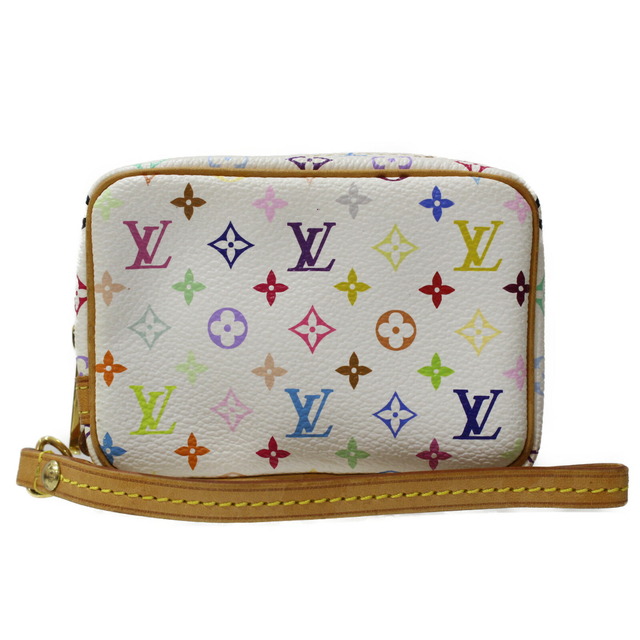 バッグ【箱・布袋あり】LOUIS VUITTON　ルイヴィトン　トゥルース・ワピティ　M58033　ポーチ　小物入れ　ストラップ付き　モノグラム・マルチカラー　ホワイト×マルチ　レディース　ギフト　プレゼント包装可松前R56号店