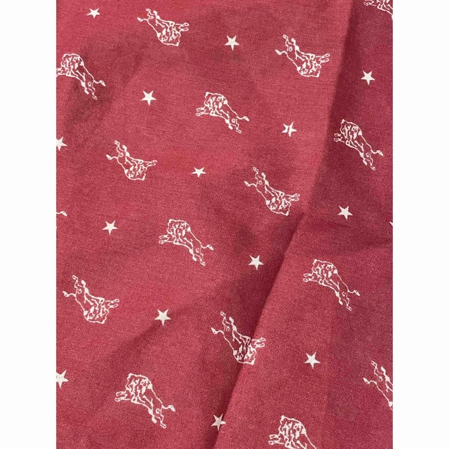 IL BISONTE(イルビゾンテ)のイルビゾンテ  ハンカチ 布 赤 レディースのファッション小物(バンダナ/スカーフ)の商品写真