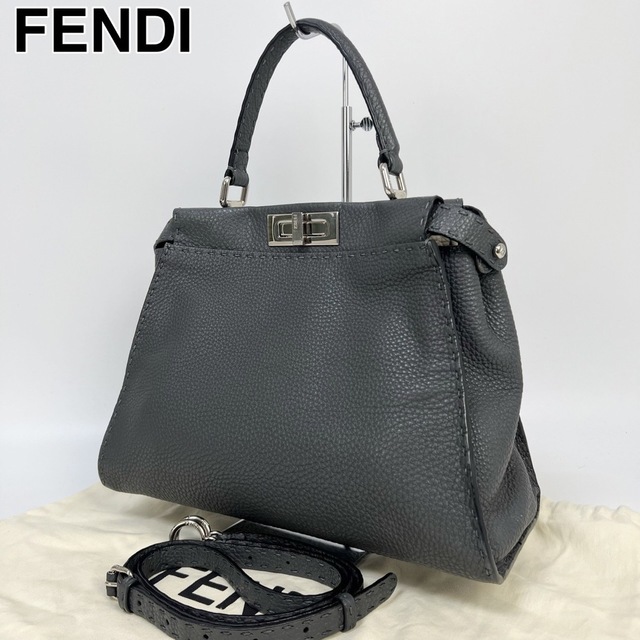 23E09  FENDI フェンディ ピーカブー レギュラー セレリア 2wayハンドバッグ