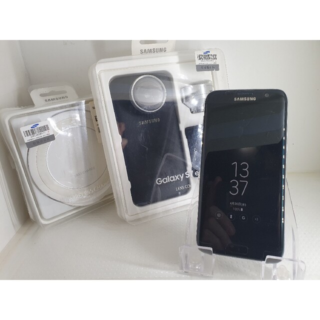 SAMSUNG(サムスン)のGalaxy S7 edge DUAL SIMフリー付属品多数 スマホ/家電/カメラのスマートフォン/携帯電話(スマートフォン本体)の商品写真