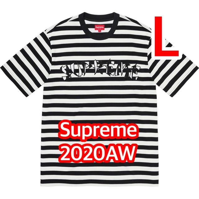 Supreme Stripe Appliqué S/S TOP シュプリーム