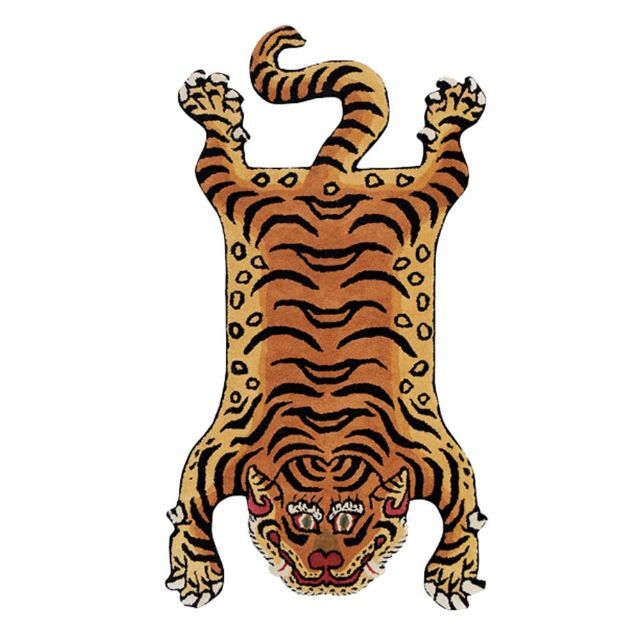 チベタンタイガーラグ スモール DETAIL Tibetan Tiger Rug