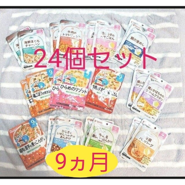 和光堂(ワコウドウ)の離乳食 ９ヶ月セット 食品/飲料/酒の加工食品(レトルト食品)の商品写真