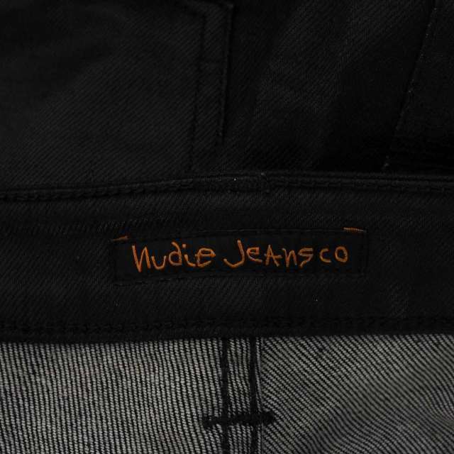 Nudie Jeans(ヌーディジーンズ)のヌーディージーンズ nudie jeans コーティング デニムパンツ ブラック メンズのパンツ(デニム/ジーンズ)の商品写真