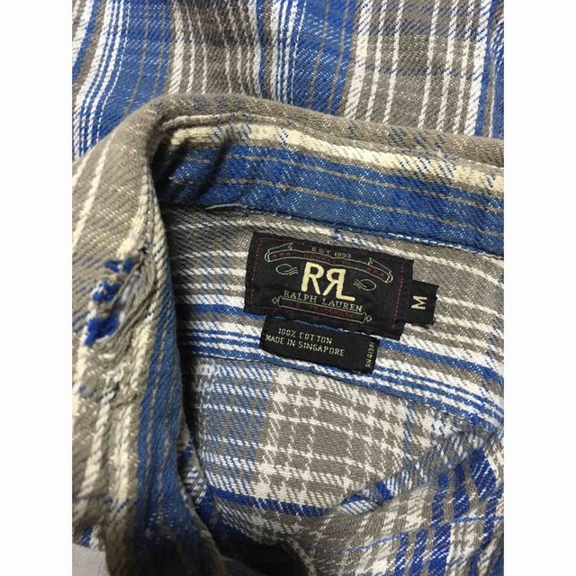 DOUBLE RL RRL ダブルアールエル 長袖シャツ チェックシャツ 90s-