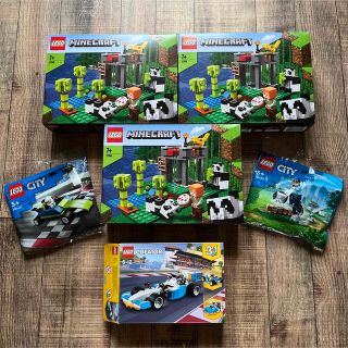 レゴ(Lego)の【廃盤 新品3個セット】LEGO 21158 マインクラフト パンダ保育園 レゴ(知育玩具)