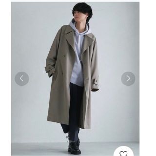 LIDNM - LIDNM Super140s OFFICER COAT CHARCOAL Sの通販 by you