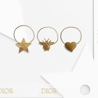 ディオール(Dior)のDIOR ヘアアクセサリー【新品】♡🐝☆ 【非売品】ディオールシンボル3種類(ヘアゴム/シュシュ)