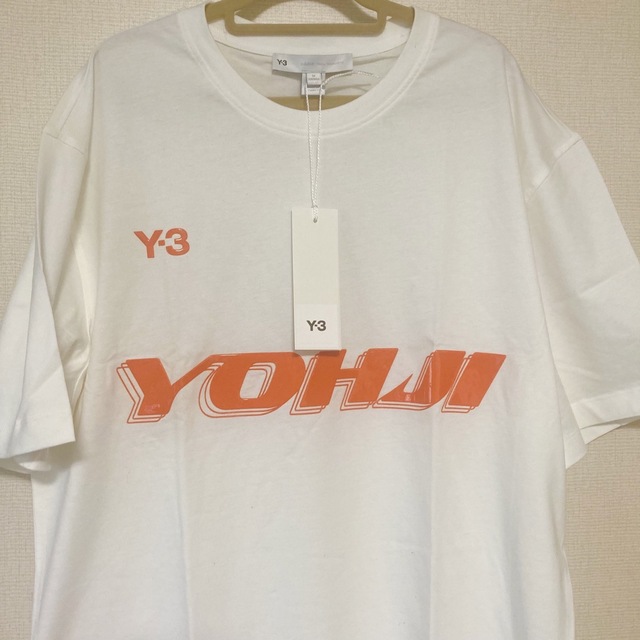 Y-3 - 【adidas Y-3】SHORT SLEEVE TEE 白×オレンジロゴ 新品の通販 by 