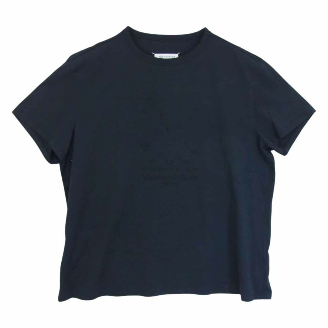 MAISON MARGIELA メゾンマルジェラ Ｔシャツ 23SS S50GC0684 S22816  カレンダー グラフィック ロゴ Tシャツ 半袖 ブラック系 XXXL【美品】約54cm着丈