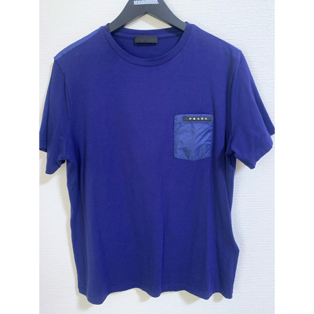 PRADA(プラダ)のPRADA Tシャツ　ブルー メンズのトップス(Tシャツ/カットソー(半袖/袖なし))の商品写真