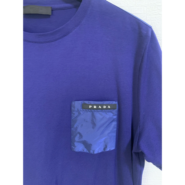 PRADA(プラダ)のPRADA Tシャツ　ブルー メンズのトップス(Tシャツ/カットソー(半袖/袖なし))の商品写真