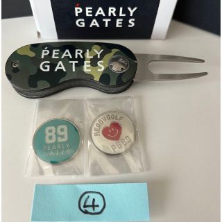 パーリーゲイツ(PEARLY GATES)の④ マーカー付PEARLYGATESパーリーゲイツグリーンフォーク迷彩柄カモフラ(その他)