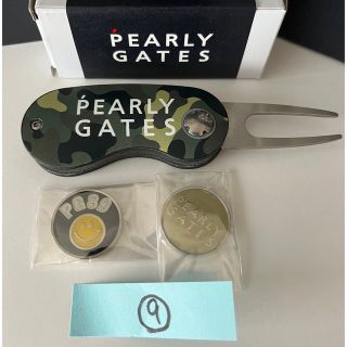 ⑧ マーカー付PEARLYGATESパーリーゲイツグリーンフォーク迷彩柄カモフラ