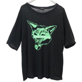 アンダーカバー(UNDERCOVER)のアンダーカバー アニマル ロゴ プリント 半袖 Tシャツ F 黒 UNDERCOVER メンズ 【中古】  【230521】 メール便可(Tシャツ/カットソー(半袖/袖なし))