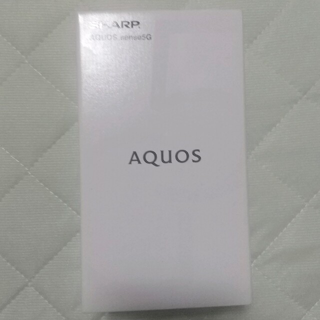 SHARP(シャープ)の【新品】AQUOS sense 5G SH-M17（SIMフリー）【SHARP】 スマホ/家電/カメラのスマートフォン/携帯電話(スマートフォン本体)の商品写真