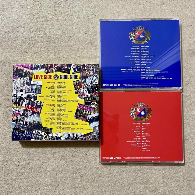 EXILE TRIBE(エグザイル トライブ)の【美品】EXILE BEST HITS LOVE SIDE／SOUL SIDE エンタメ/ホビーのDVD/ブルーレイ(ミュージック)の商品写真