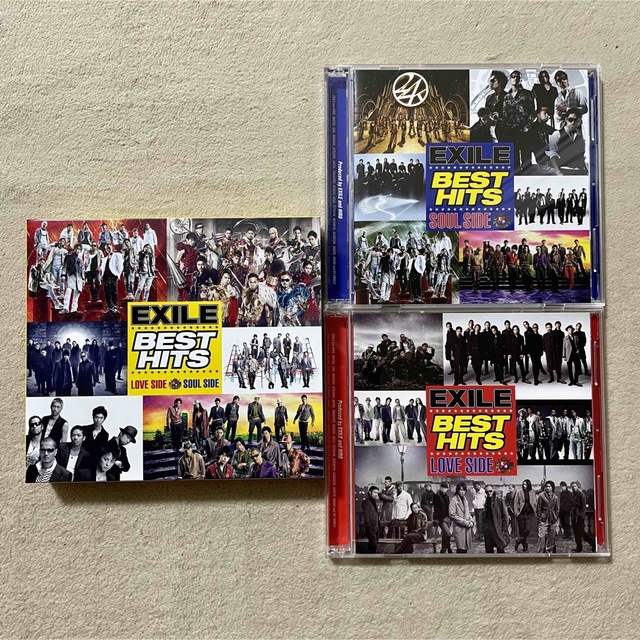 EXILE TRIBE(エグザイル トライブ)の【美品】EXILE BEST HITS LOVE SIDE／SOUL SIDE エンタメ/ホビーのDVD/ブルーレイ(ミュージック)の商品写真