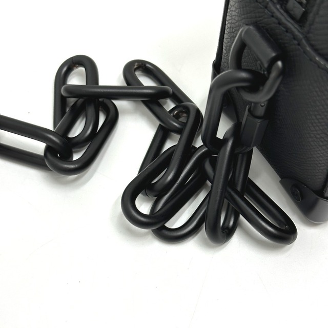 LOUIS VUITTON(ルイヴィトン)のルイヴィトン LOUIS VUITTON ミニソフトトランク M30351 タイガ ショルダーバッグ タイガレザー ブラック 美品 メンズのバッグ(ショルダーバッグ)の商品写真