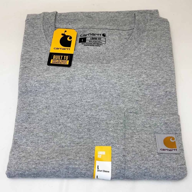 carhartt(カーハート)の新品 Carhartt カーハート Ｔシャツ K87 グレー Lサイズ メンズのトップス(Tシャツ/カットソー(半袖/袖なし))の商品写真