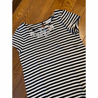 ボンメルスリー(Bon mercerie)のボーダーティシャツ美品(Tシャツ/カットソー(半袖/袖なし))