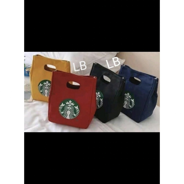 Starbucks Coffee(スターバックスコーヒー)の新品　即日発送　スターバックス　トートバッグ　赤　黒　エコバッグ レディースのバッグ(トートバッグ)の商品写真