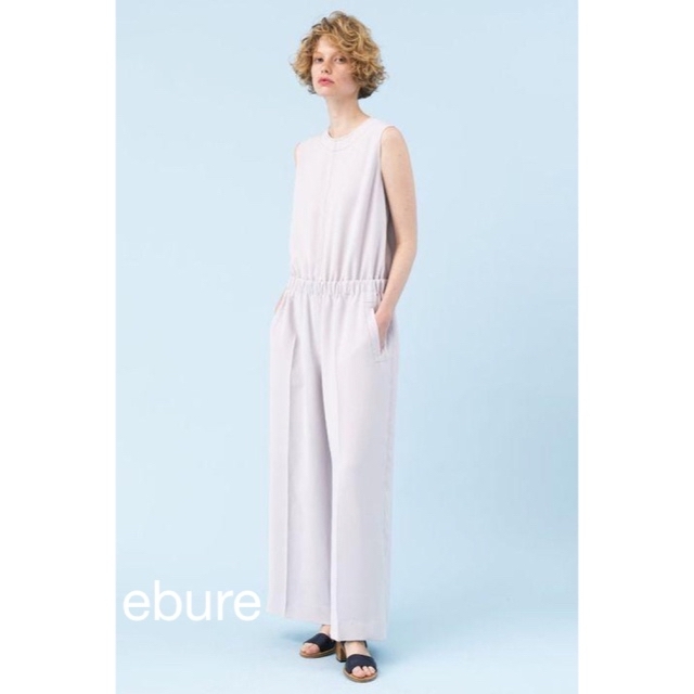 ebure(エブール)の《アポロン様専用》ebure エブール アセテートポリノースリーブオールインワン レディースのパンツ(オールインワン)の商品写真