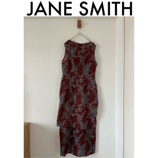 ジェーンスミス(JANE SMITH)の最終値下げ【jane smith】ノースリーブボタニカルワンピース　定価約5万円(ロングワンピース/マキシワンピース)