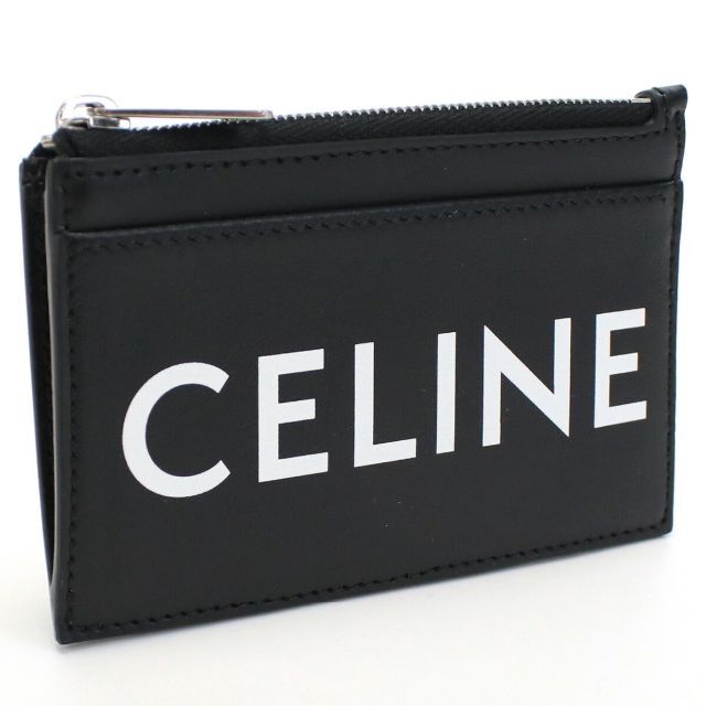 celine(セリーヌ)のセリーヌ 小銭入れ付き　カードケース　ロゴ　黒 メンズのファッション小物(名刺入れ/定期入れ)の商品写真