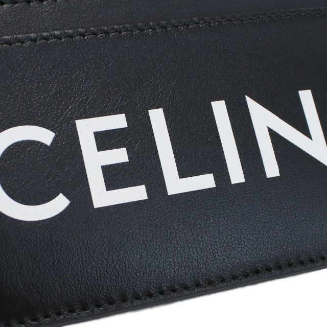 celine(セリーヌ)のセリーヌ 小銭入れ付き　カードケース　ロゴ　黒 メンズのファッション小物(名刺入れ/定期入れ)の商品写真