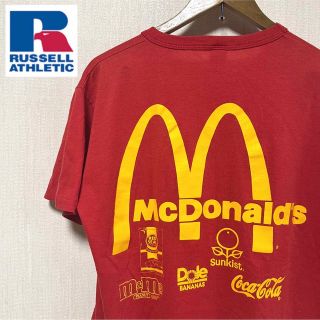 ラッセルアスレティック(Russell Athletic)のUSA製 Tシャツ マクドナルド m&m's コカコーラ 古着 赤 レア 希少(Tシャツ/カットソー(半袖/袖なし))