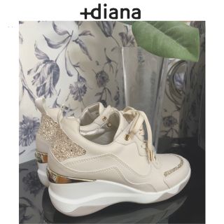 ダイアナ(DIANA)の✧美品✧*｡プラスダイアナ ＋diana 美脚ヒールアップスニーカー6cm(スニーカー)