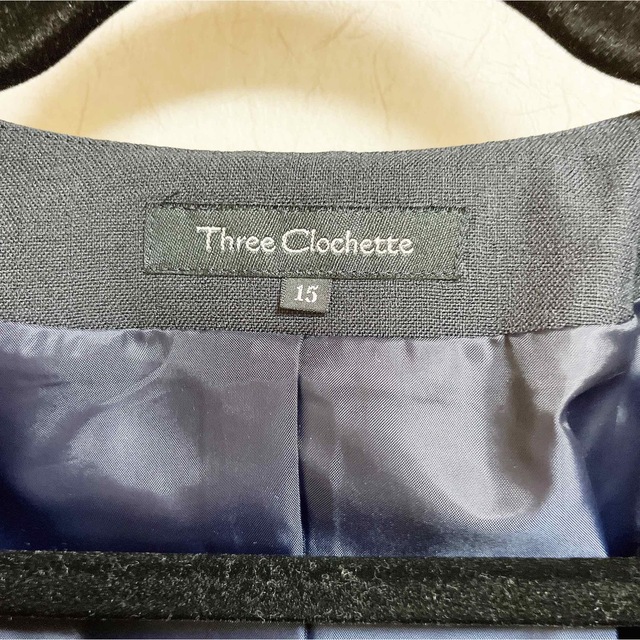 three clochette 15号ワンピーススーツ　セットアップ　ノーカラー