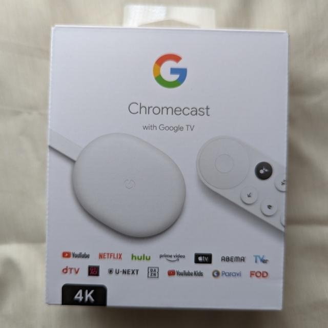 Google(グーグル)のGoogle Chromecast with Google TV(4K) スマホ/家電/カメラのテレビ/映像機器(テレビ)の商品写真